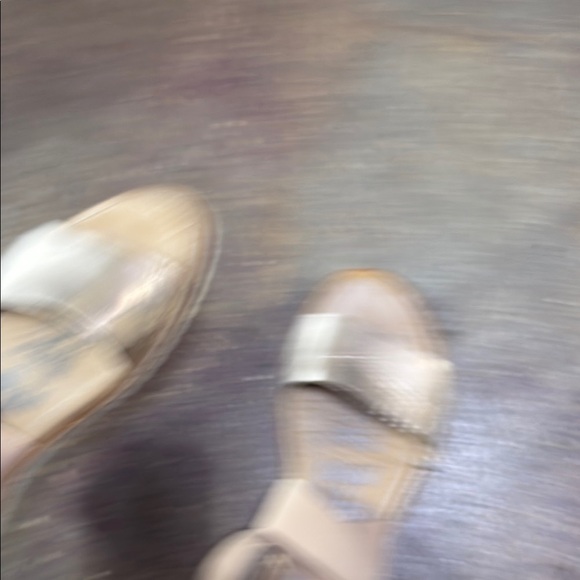 Gold and Tan Women's Sandals - Picture 6 of 7